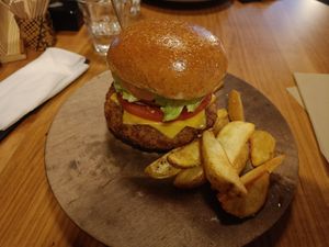 The "veggie burger" at Box Burger - Yumoto in Hakone