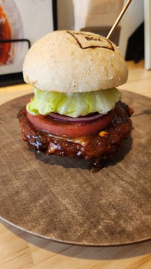 Teriyaki burger at Box Burger - Yumoto in Hakone