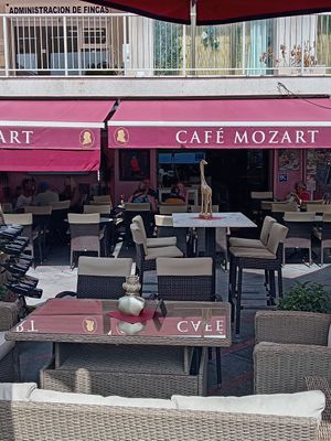 Exterior at Café Mozart in Mallorca