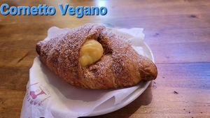 Vegan Cornetto at Sartoria Gastronomica in Bologna