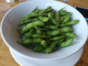 Edamame at Tensai Ramen in Rotterdam