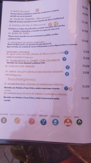 Menú at Flamenkana in Jerez