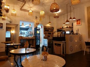 Interior of the place at Picknick Café in Mannheim