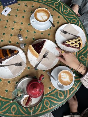 pumpkin brownie, Berry cheesecake, cherry cake   at Picknick Café in Mannheim