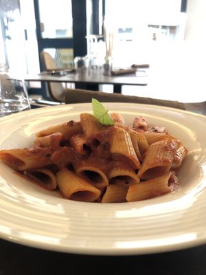 Pennoni al pomodoro   at Motus • Contemporary Bistrot in Grado