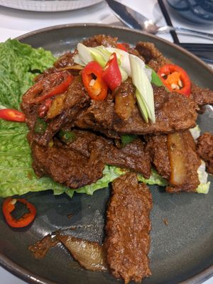 Vegan rendang lamb at Kampong Ah Lee in Edinburgh