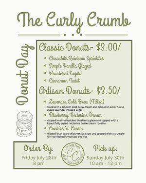   at The Curly Crumb in Frederick