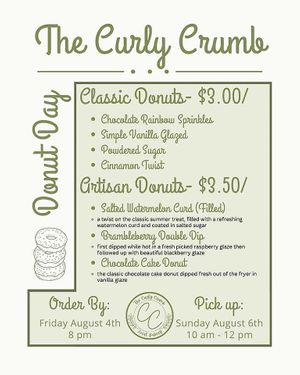   at The Curly Crumb in Frederick