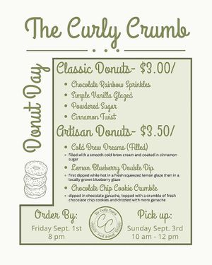   at The Curly Crumb in Frederick