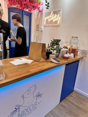 Counter   at Nixos Greek Street Food in Edinburgh