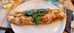 Vegan Pizza Star (Calzone version) at Martha Pizze Amore in Paris
