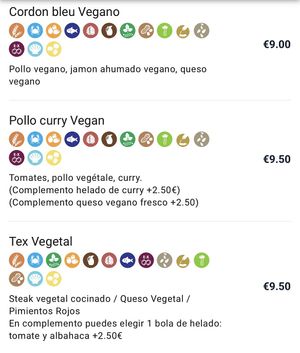 Vegan galettes  at La Crepe Bretonne in Barcelona