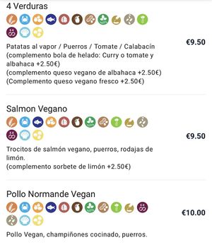 Vegan galettes   at La Crepe Bretonne in Barcelona