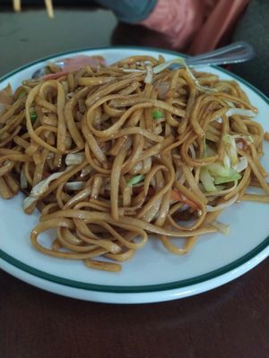 Tallarines con verduras sin huevo #Veganuary at Restaurante Chino y Sushi Gran Shanghai in La Palma