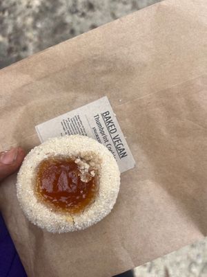 Apricot Thumbprint cookie  at The Baked Vegan - Pop-Up in Gainesville