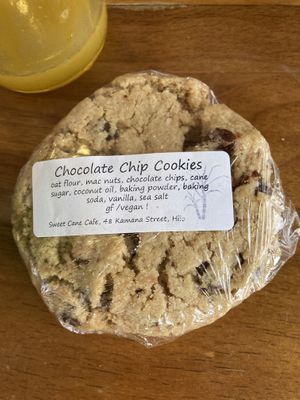 Amazing vegan/gf cookie!   at Sweet Cane Cafe in Hilo