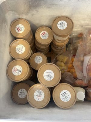 Freezer items  at Sweet Cane Cafe in Hilo