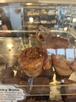 Vegan sticky bun - so delicious   at Sweet Cane Cafe in Hilo