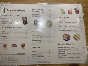 Jan 2024 Menu  at Tiny Food Cafe in Kuala Lumpur