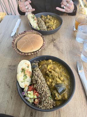 vegan chickpea curry   at Ayaso in Marrakech