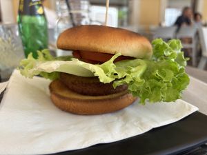 Soy Burger   at Maroni delle Fatine dei Dolci in Riva Del Garda
