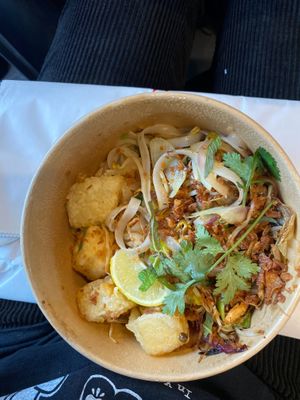 Vegan pad thai at Wagamama in Rome