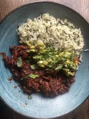 Vegan chili   at Leicester Arms in London