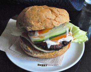 Veggie Burger at La Veggie Deli Cafe in Cebu