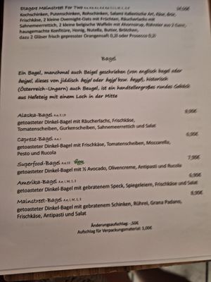Klare vegane Kennzeichnung at Café Mainstreet in Poing