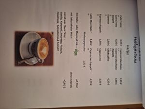 Klare vegane Kennzeichnung at Café Mainstreet in Poing