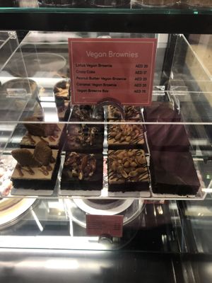 Brownie selection  at SugarMoo in Abu Dhabi