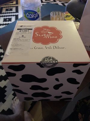 Cake box  at SugarMoo in Abu Dhabi