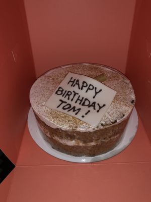 Vegan carrot cake  at SugarMoo in Abu Dhabi