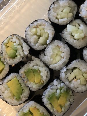 Vegan sushi at Shinsei Sushi in Medford