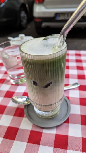 Iced Matcha at La Petite Véganerie - Brasserie in Berlin