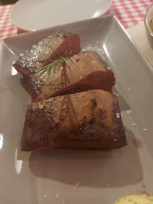 Vegan rumpsteak at La Petite Véganerie - Brasserie in Berlin