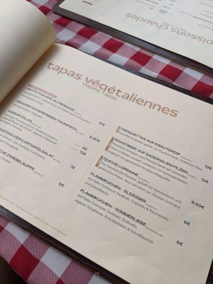 menu at La Petite Véganerie - Brasserie in Berlin