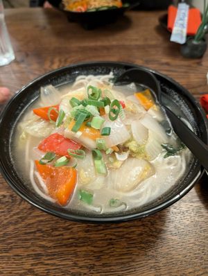 Vegetable soup at Ichiban in Edinburgh