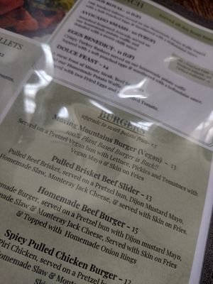 Vegan burger at Café Dolce in Lancaster