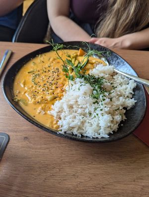 red thai curry at Fräulein Anna  in Drachselsried