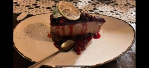 Vegan cheesecake  at Vlahia Inn in Moieciu De Sus