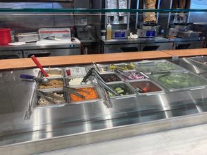 Topping options at MSP - Greek Kitchen - T1 in St Paul