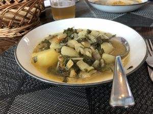 Algae and potato stew  at Museo Del Organo in Vitoria Gasteiz