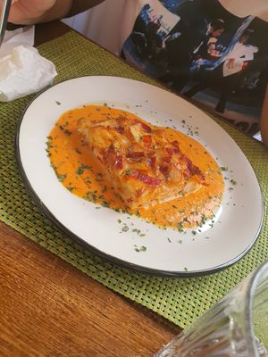 Pastel de pimientos at Museo Del Organo in Vitoria Gasteiz