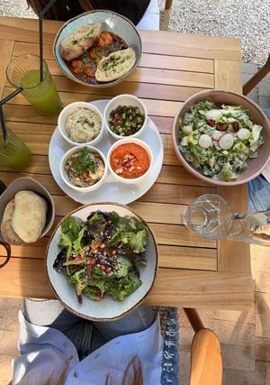 Vegan Avocado Salad and Vegan Mezze  at Sera Eden in Bucharest