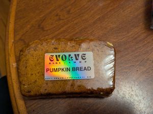 Pumpkin bread at Evolve Bake+shop in Cincinnati