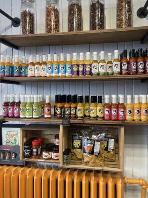 Their own sauces, you can find many other brands  at Microsaucerie Piko Peppers in Montreal