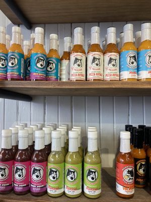 Their own sauces, you can find many other brands  at Microsaucerie Piko Peppers in Montreal