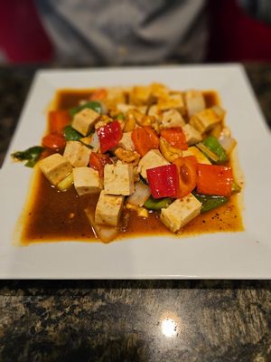 Cashew Tofu at Asian Cafe in Fort Smith