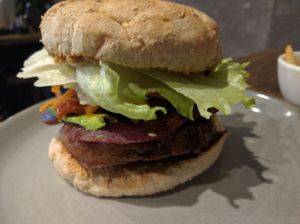 One of the burger options  at Burger Got Soul in Launceston